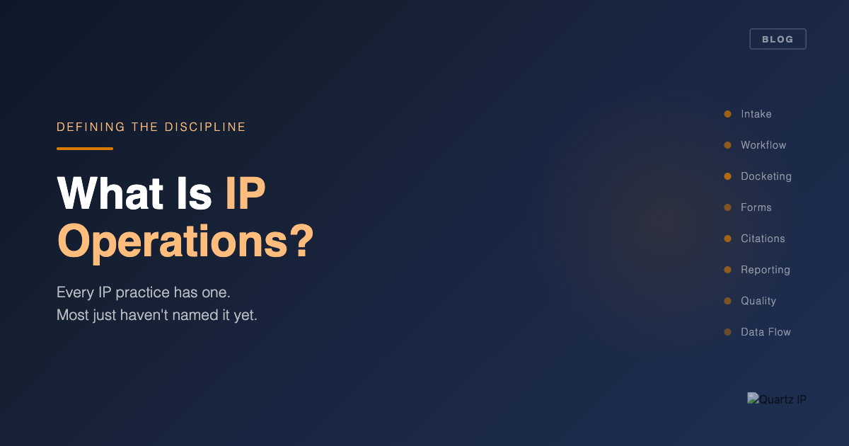 IP Operations Resources - Articles, Guides & Cases